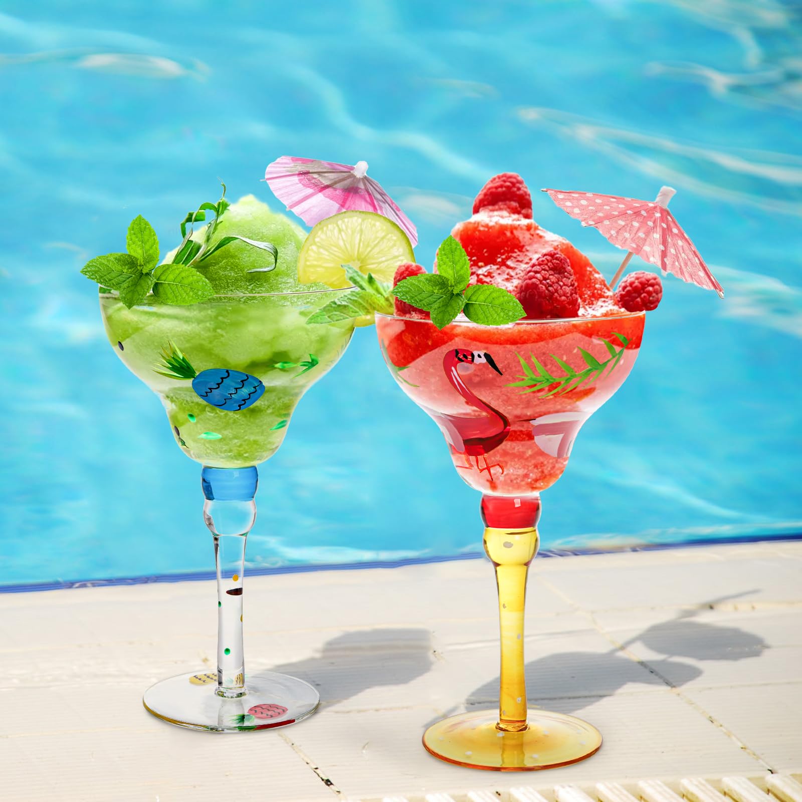 Lead-free odor-free margarita glass construction