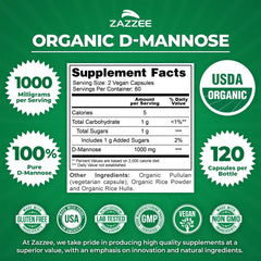 D-Mannose 1000 mg per serving two capsules