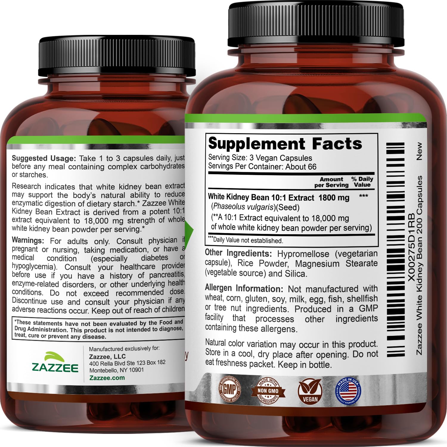 High potency 10-1 White Kidney Bean Extract supplement