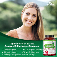 USDA Organic D-Mannose Zazzee packaging