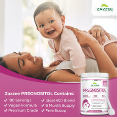 Myo-Inositol and D-Chiro Inositol ratio 40 to 1 in PREGNOSITOL Powder