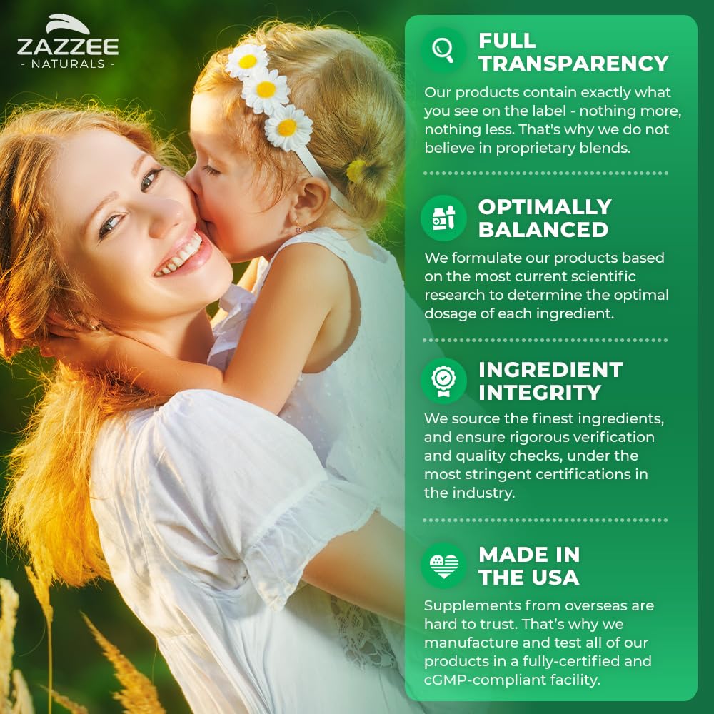 Made in USA Zazzee Organic Vitex Chasteberry capsule