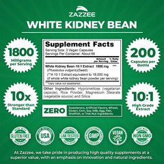 1800 mg per serving White Kidney Bean Extract capsule close up