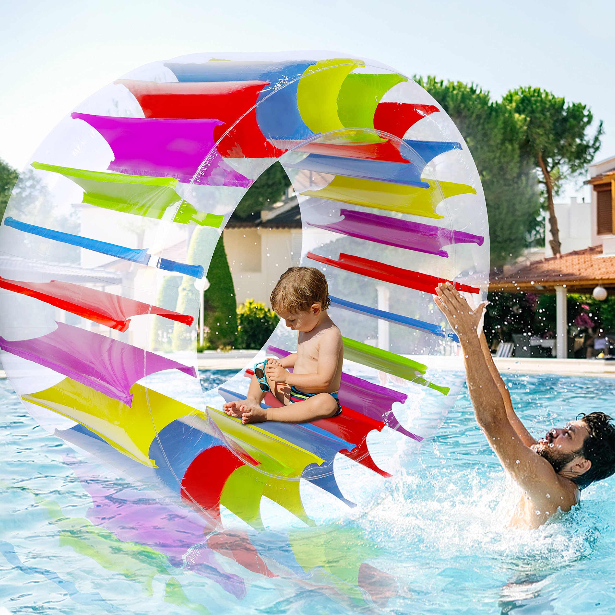 Versatile use on water or lawn for pool party activities