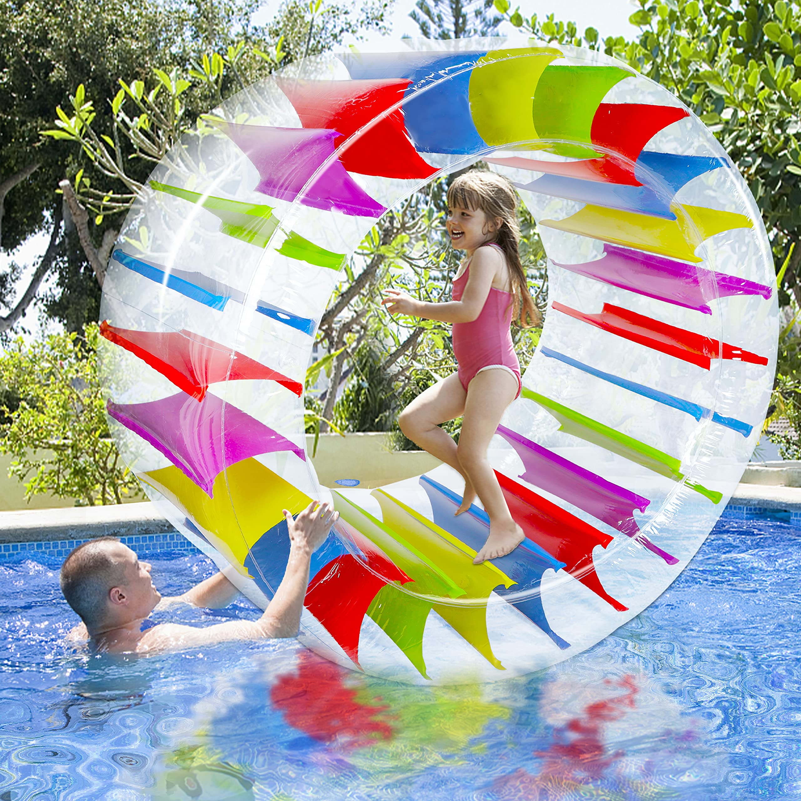 Kids over 3 years old using inflatable wheel roller