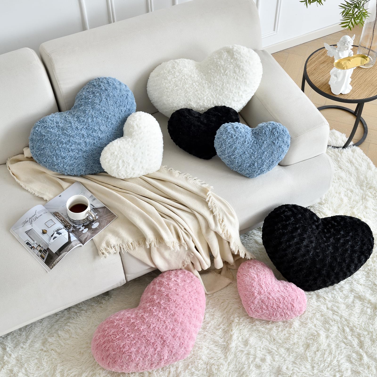 Gift ready decorative heart pillow for loved ones