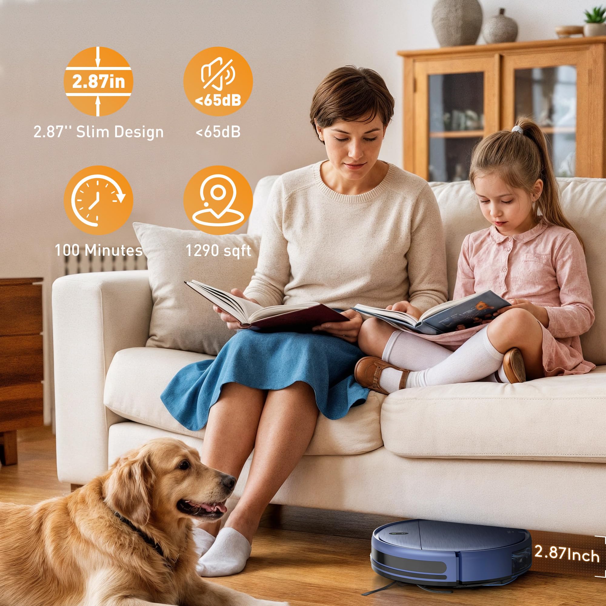 Smart navigation with 3D avoidance and anti-drop sensors