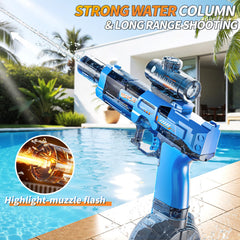 LED light and firing action shown on ZDRKWSM water gun
