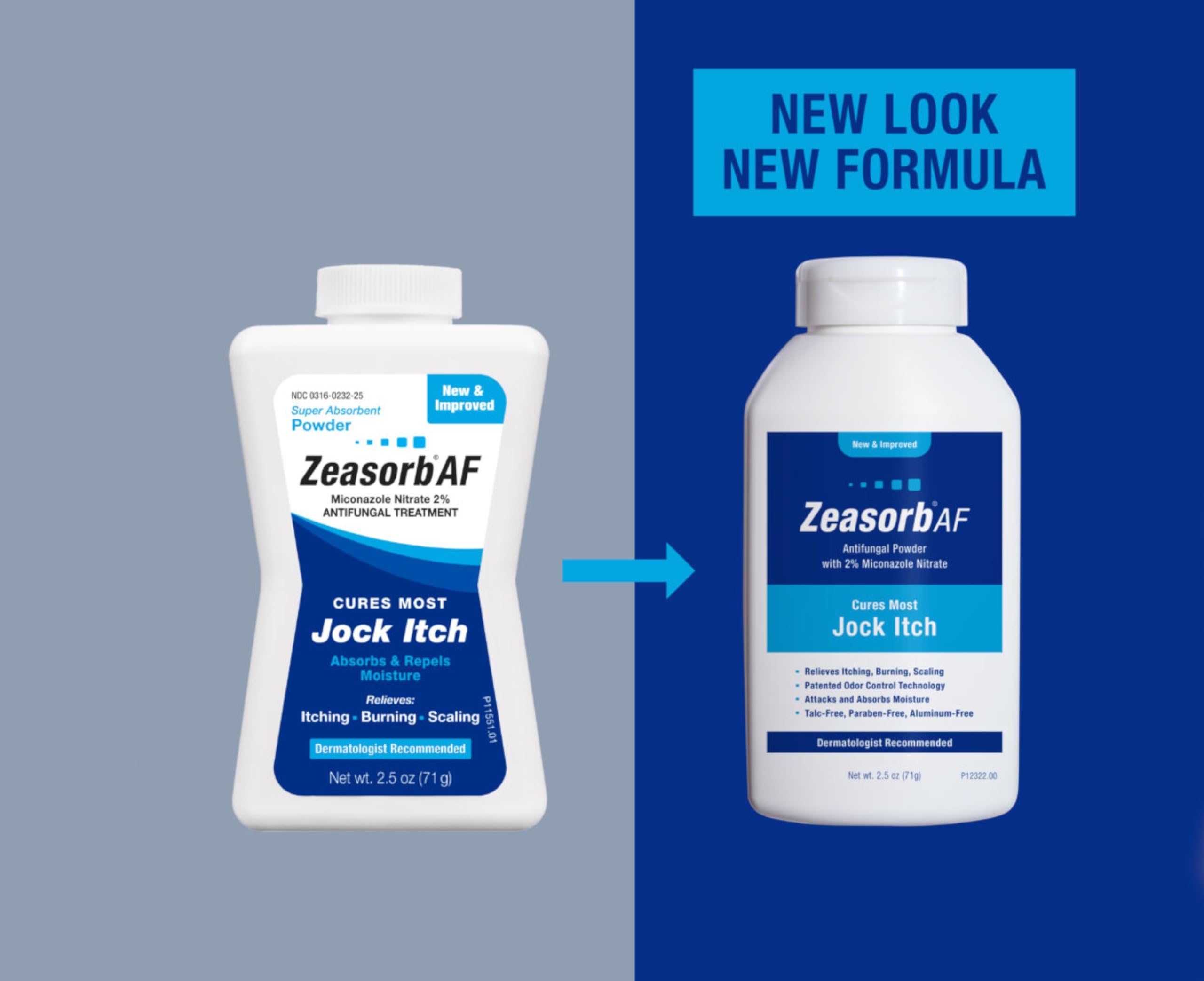Zeasorb super absorbent powder moisture control