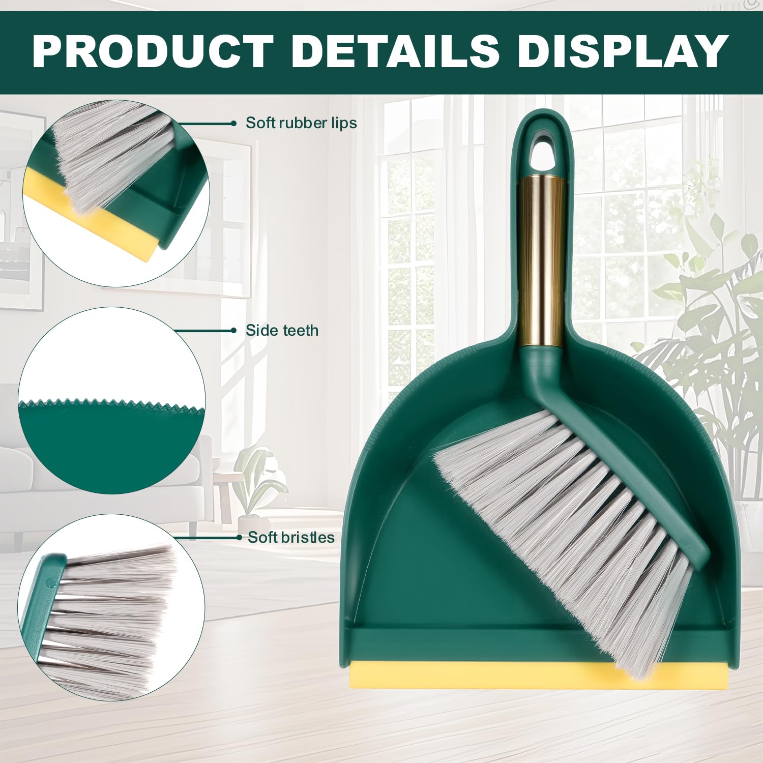 Dustpan brush set material PP and TPR for safe cleaning