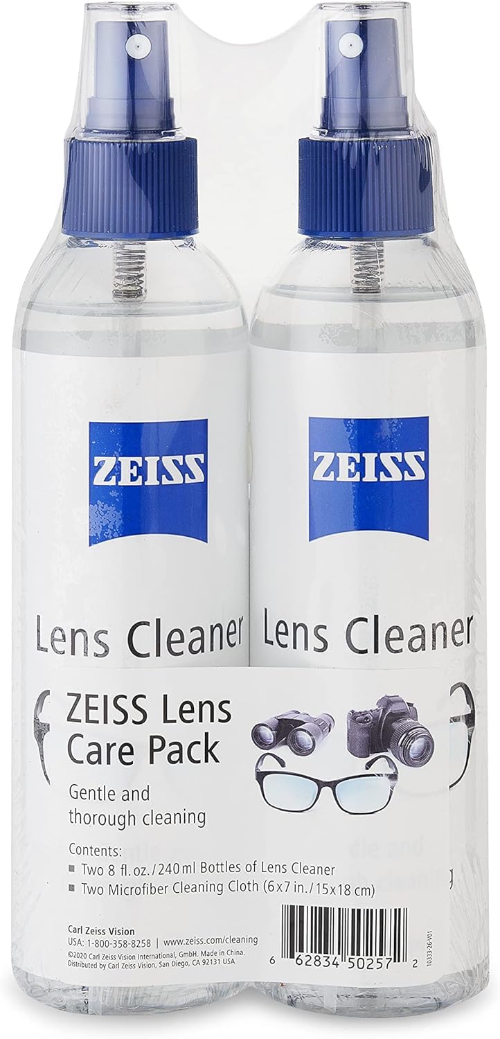 Two ZEISS 8 oz lens spray bottles