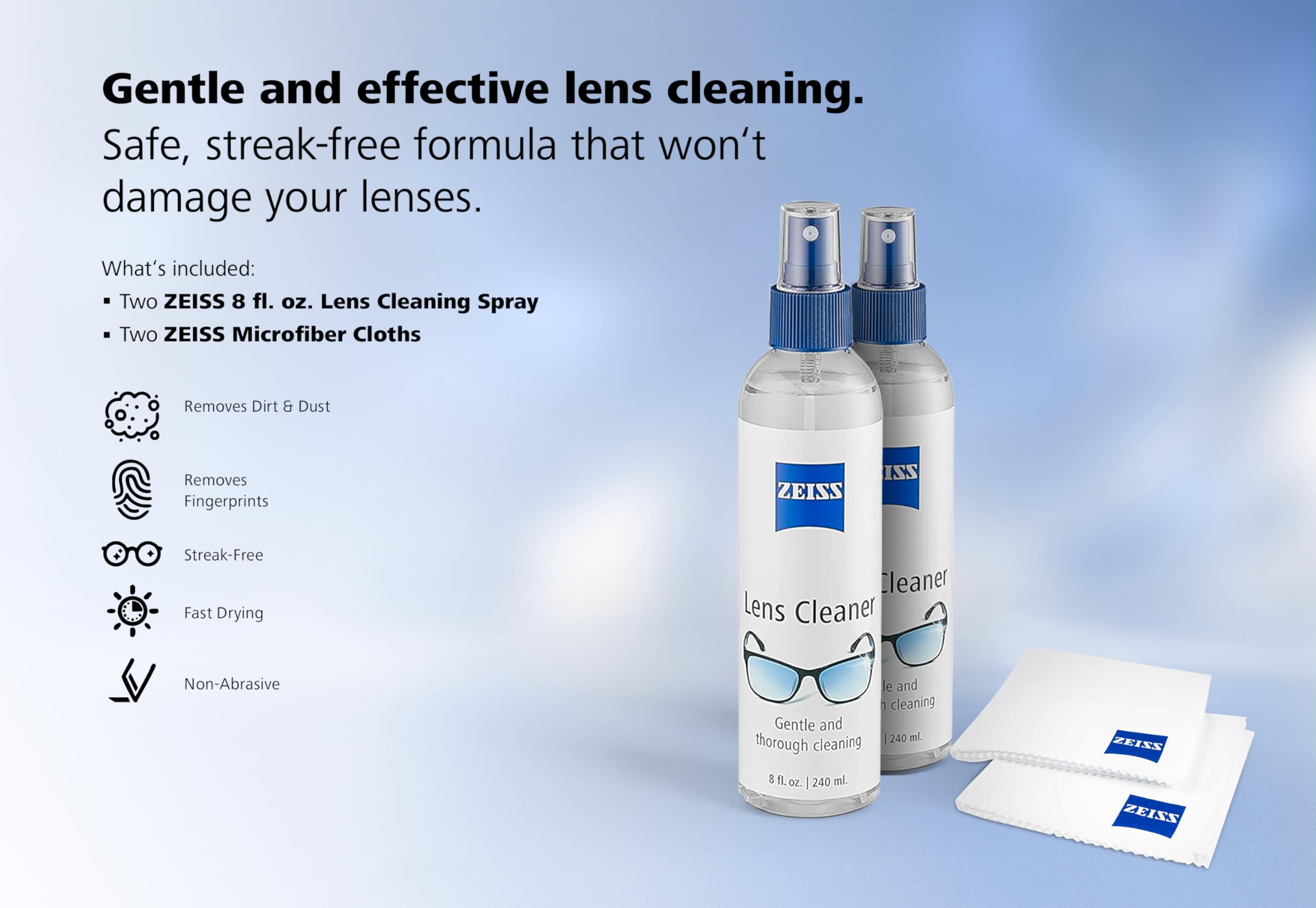 On-the-go use of ZEISS Lens Cleaning Kit with car and bag