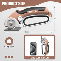 ZEITE 4V cordless scissors battery USB charging indicator