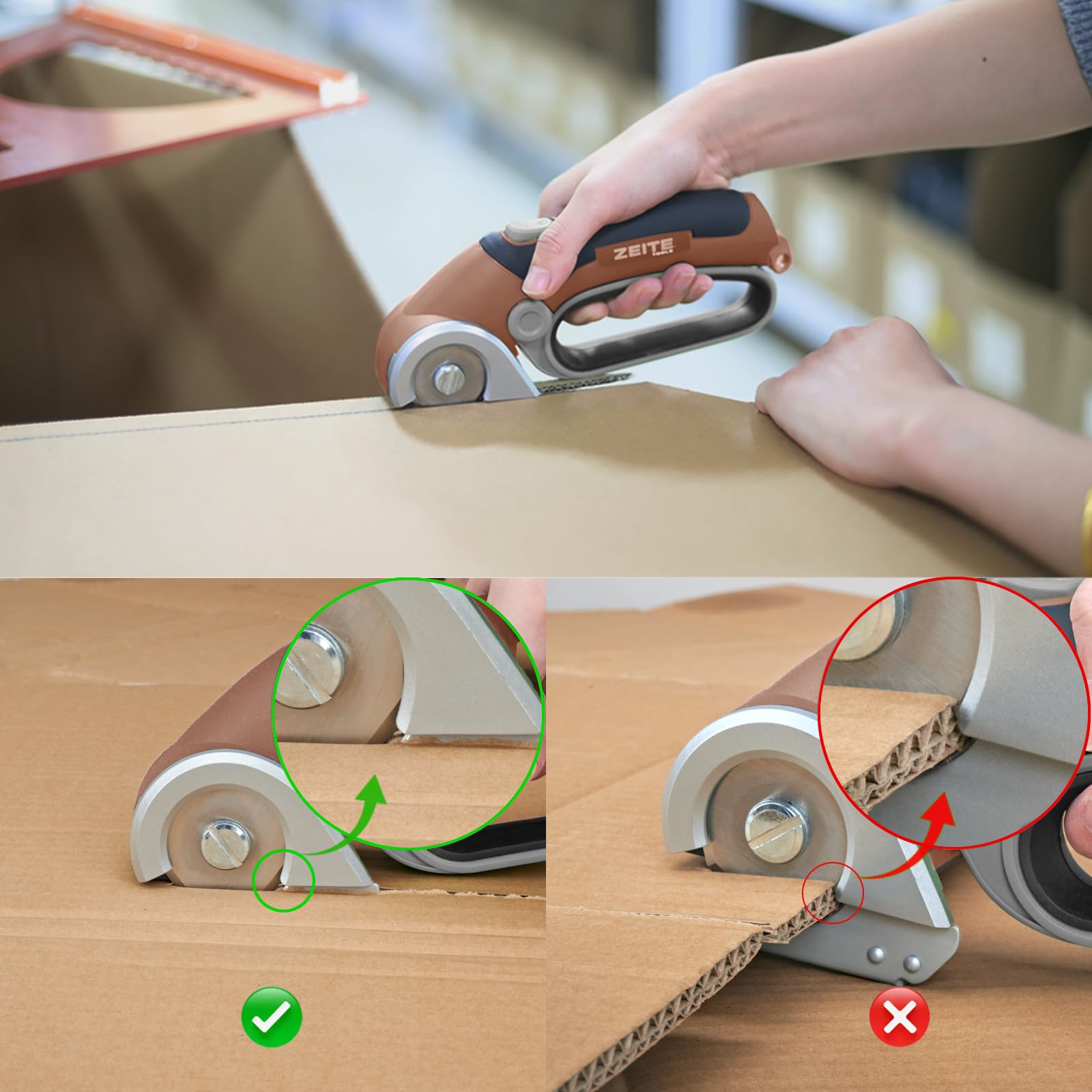 ZEITE 4V cordless scissors lightweight 1 lb design
