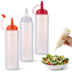 Zelphvt 3 PCS 7.8 oz squirt bottles set