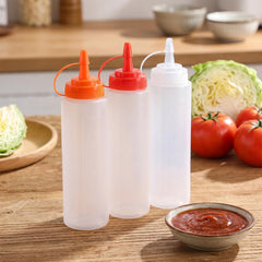 Orange Zelphvt squeeze bottle for condiments