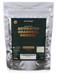 Zen Principle hardwood activated charcoal powder bottle