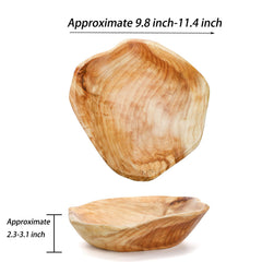 ZENFUN unique root dish bowl diameter 9.8-11.4 inches