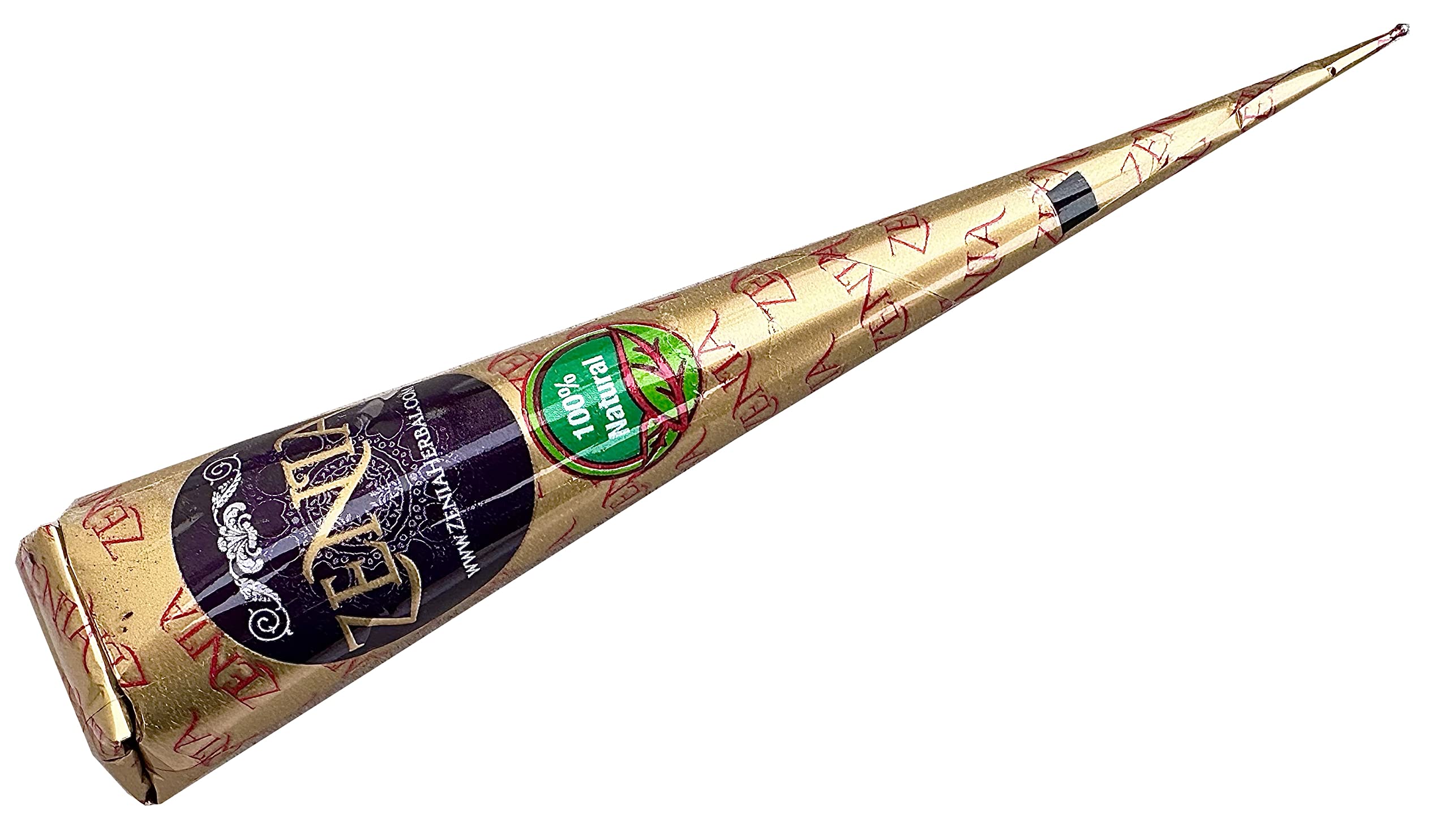 Zenia reddish brown paste cone for body art