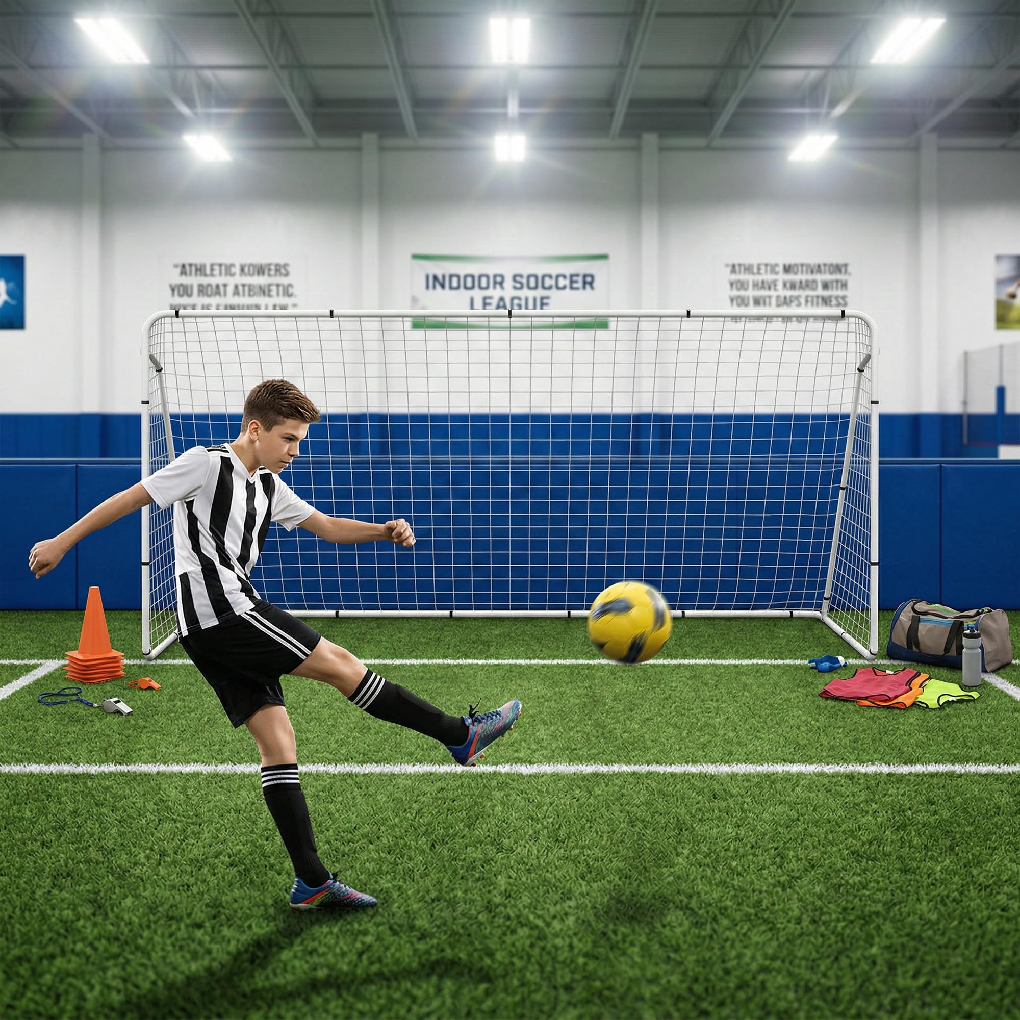 ZENY 10x6-5ft soccer goal size for versatile use