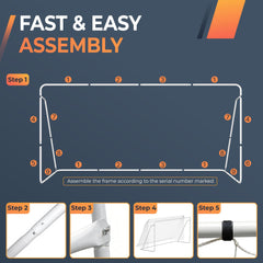 ZENY 6x4ft soccer goal for backyard practice