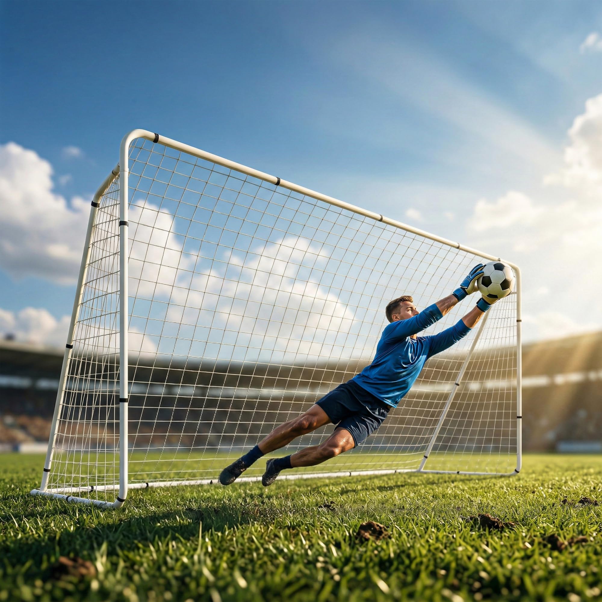 ZENY 8x5ft soccer goal size for training
