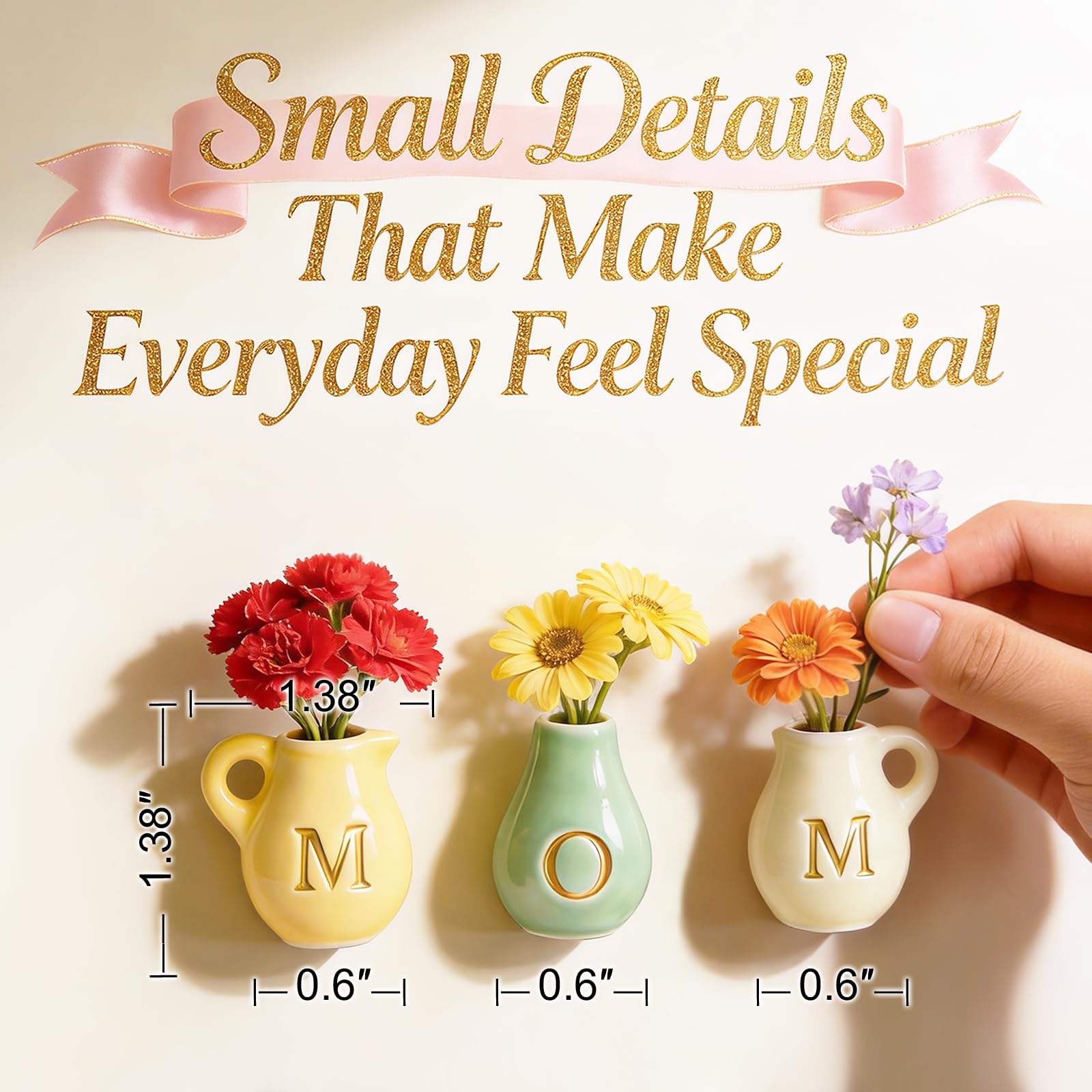 Decorates kitchen and office spaces with playful fridge magnet