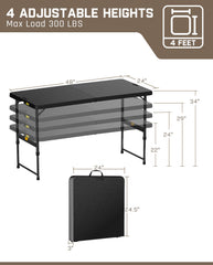 Granite white tabletop with steel frame