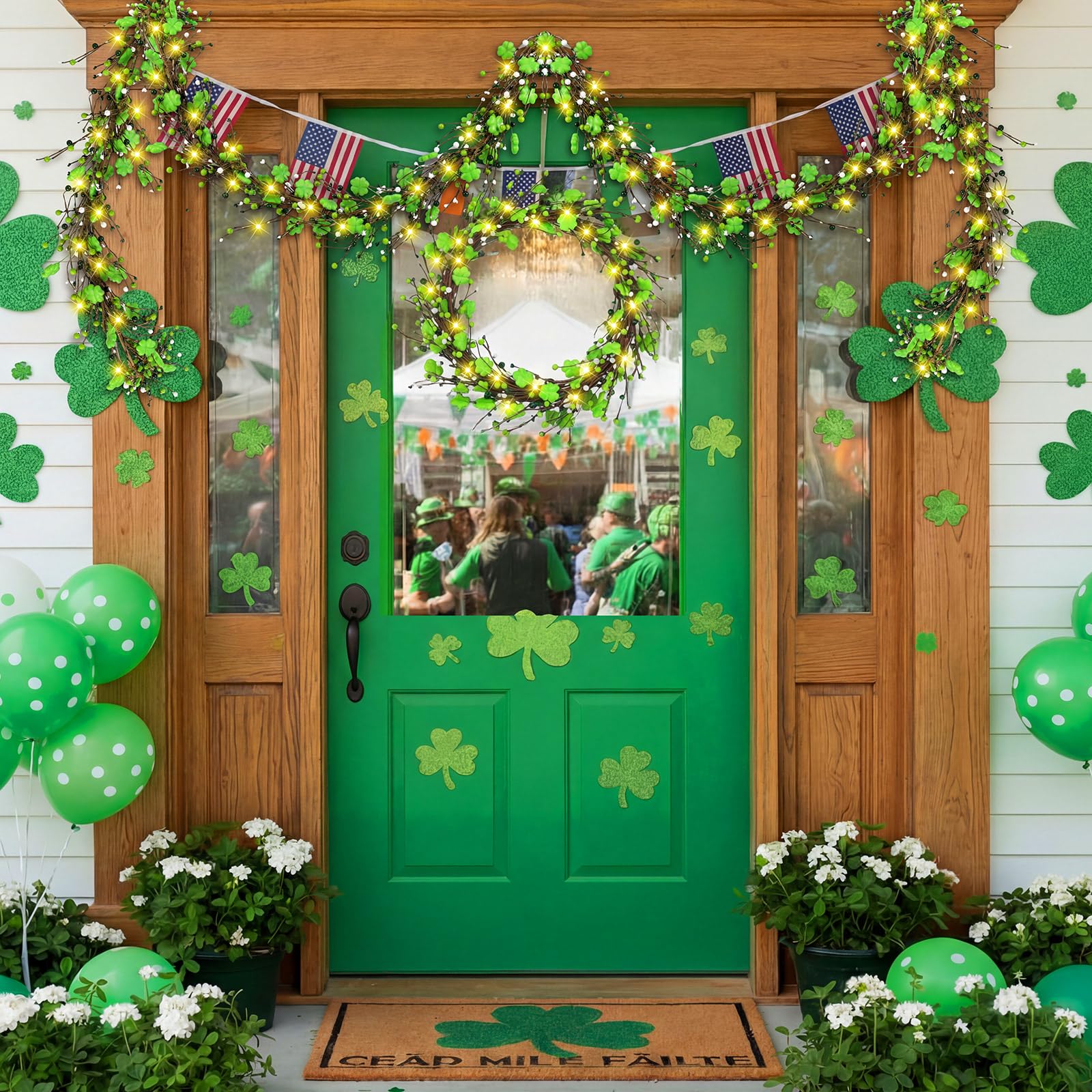 Irish party decor suitable for walls doors and windows
