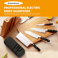 Two stage sharpening and polishing system in Zhamemor sharpener