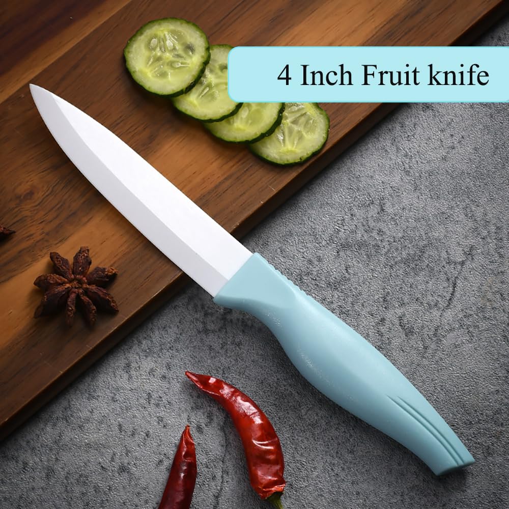 Blue Zhiyun Ceramic Knife Set for Vegetables