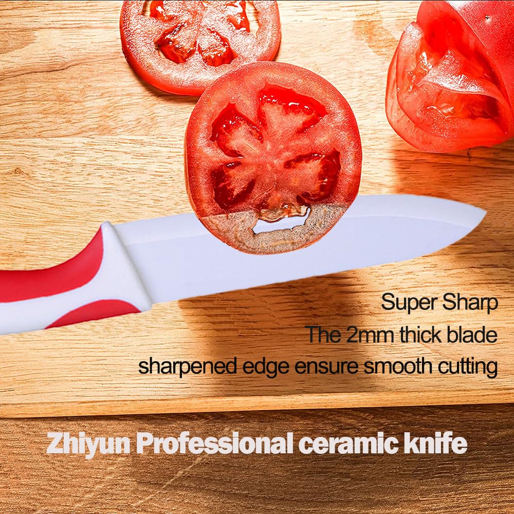 Zhiyun professional ceramic kitchen knife 6 inch with sheath image