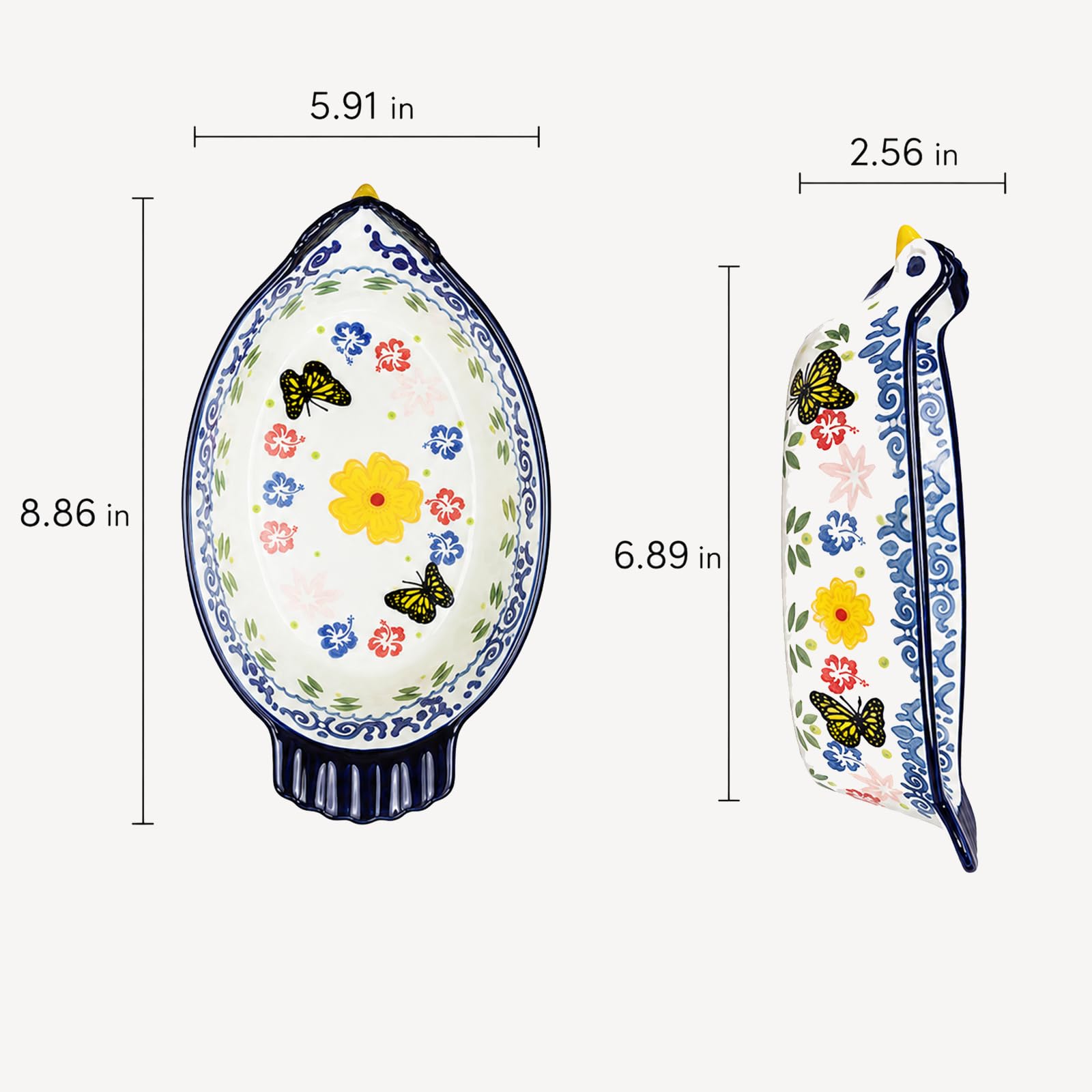 25 oz ceramic bakeware suitable for casseroles
