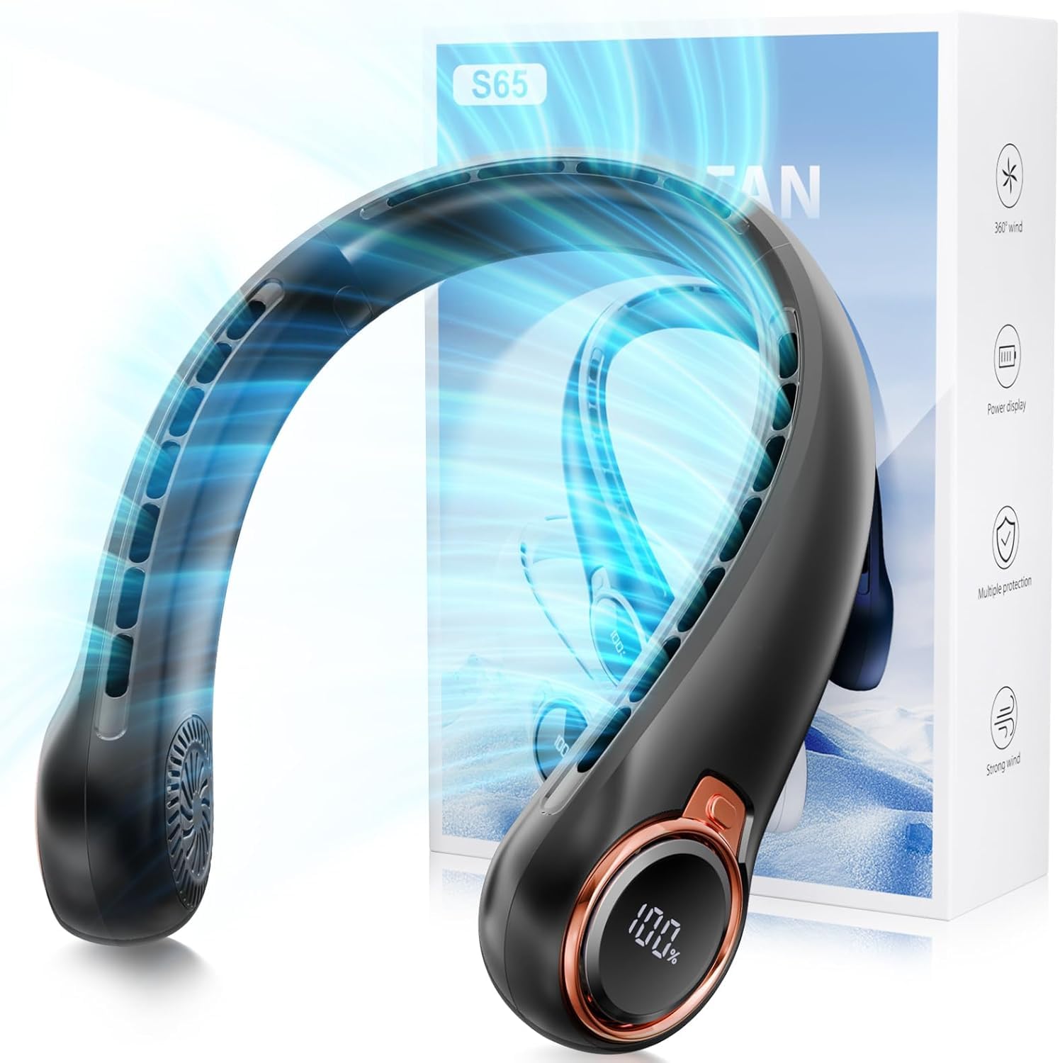 ZHZW portable neck fan product image front view