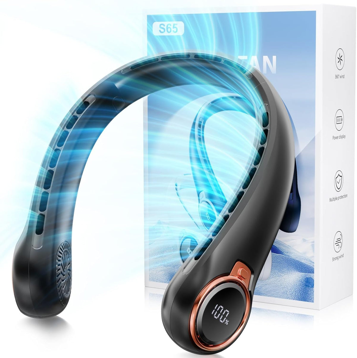 ZHZW portable neck fan product image front view