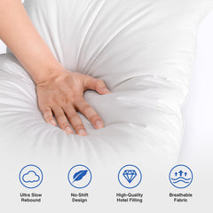 zibroges hotel down pillows king size with soft cover