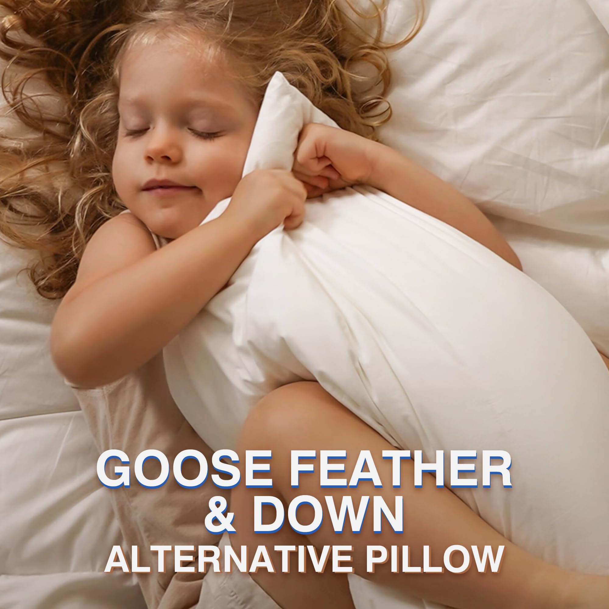 feather mix and polyester surround in king size pillows