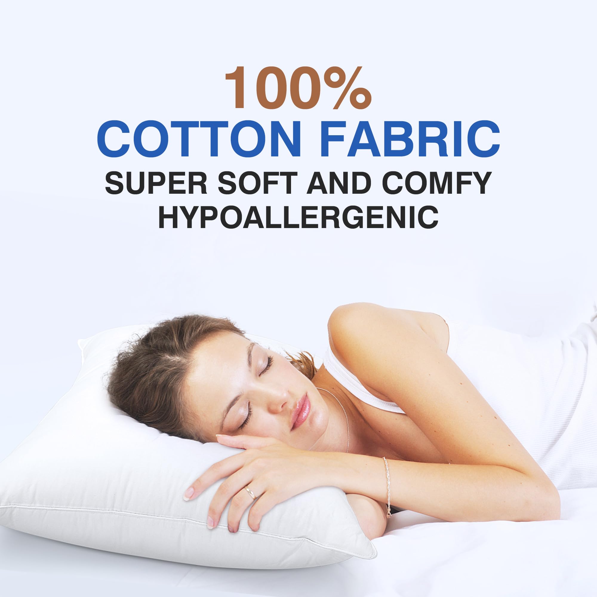 Oeko-Tex certified pillow with feather barrier zibroges