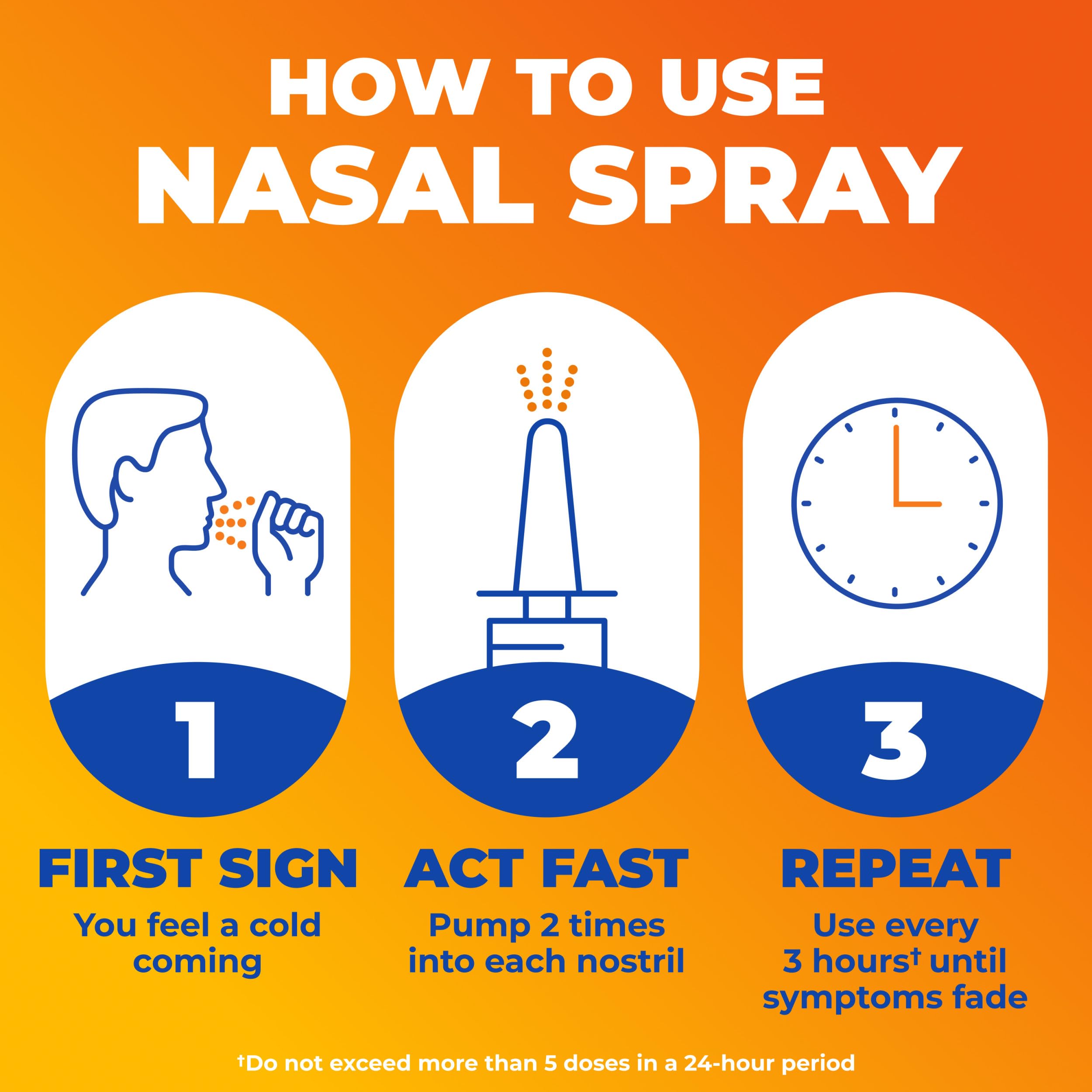 0.50 Fl Oz Zicam nasal spray bottle