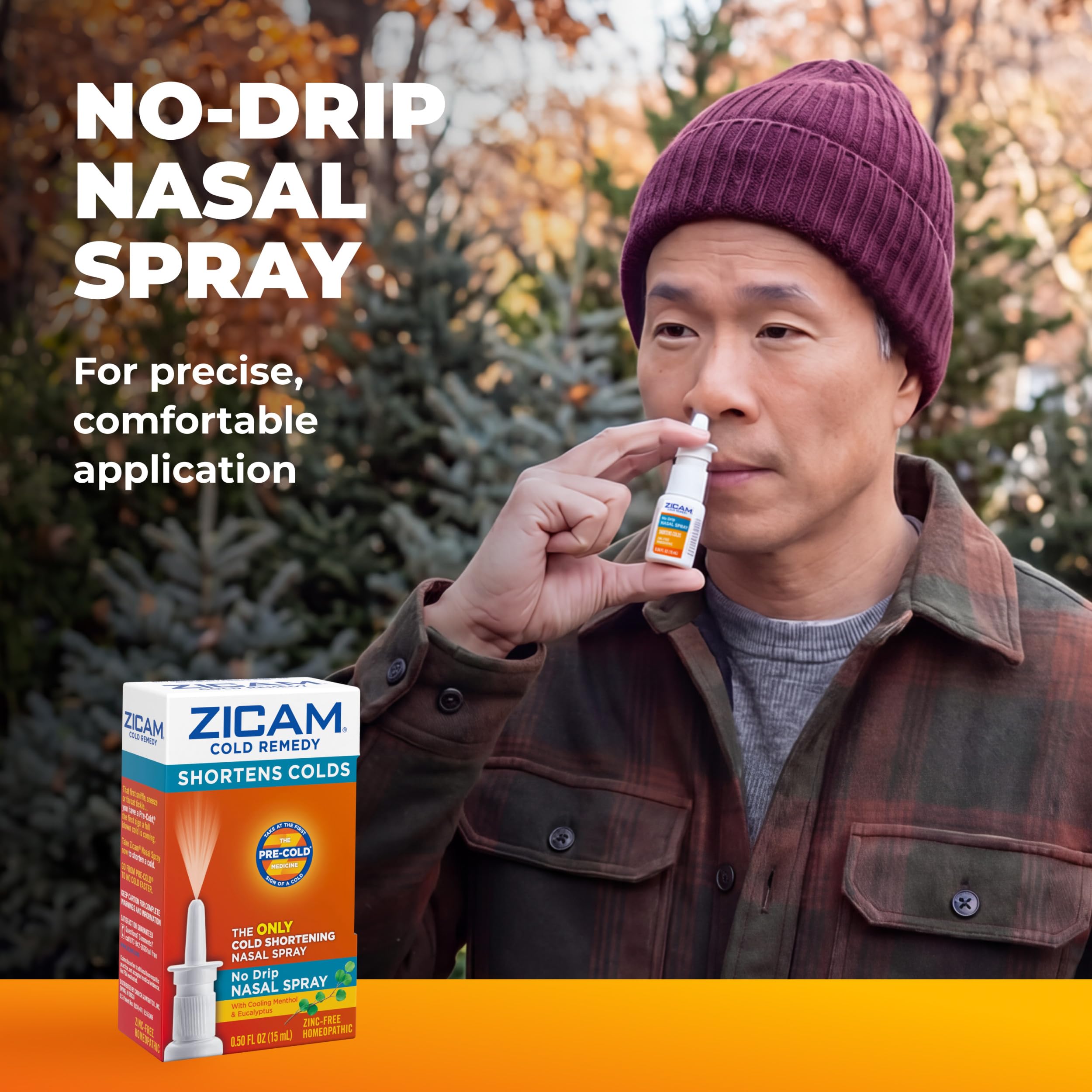 Zicam packaging showing menthol and eucalyptus