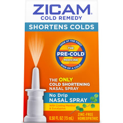 Zicam nasal spray bottle menthol and eucalyptus