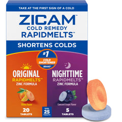Zicam RapidMelts combo pack daytime Original tablets with citrus flavor