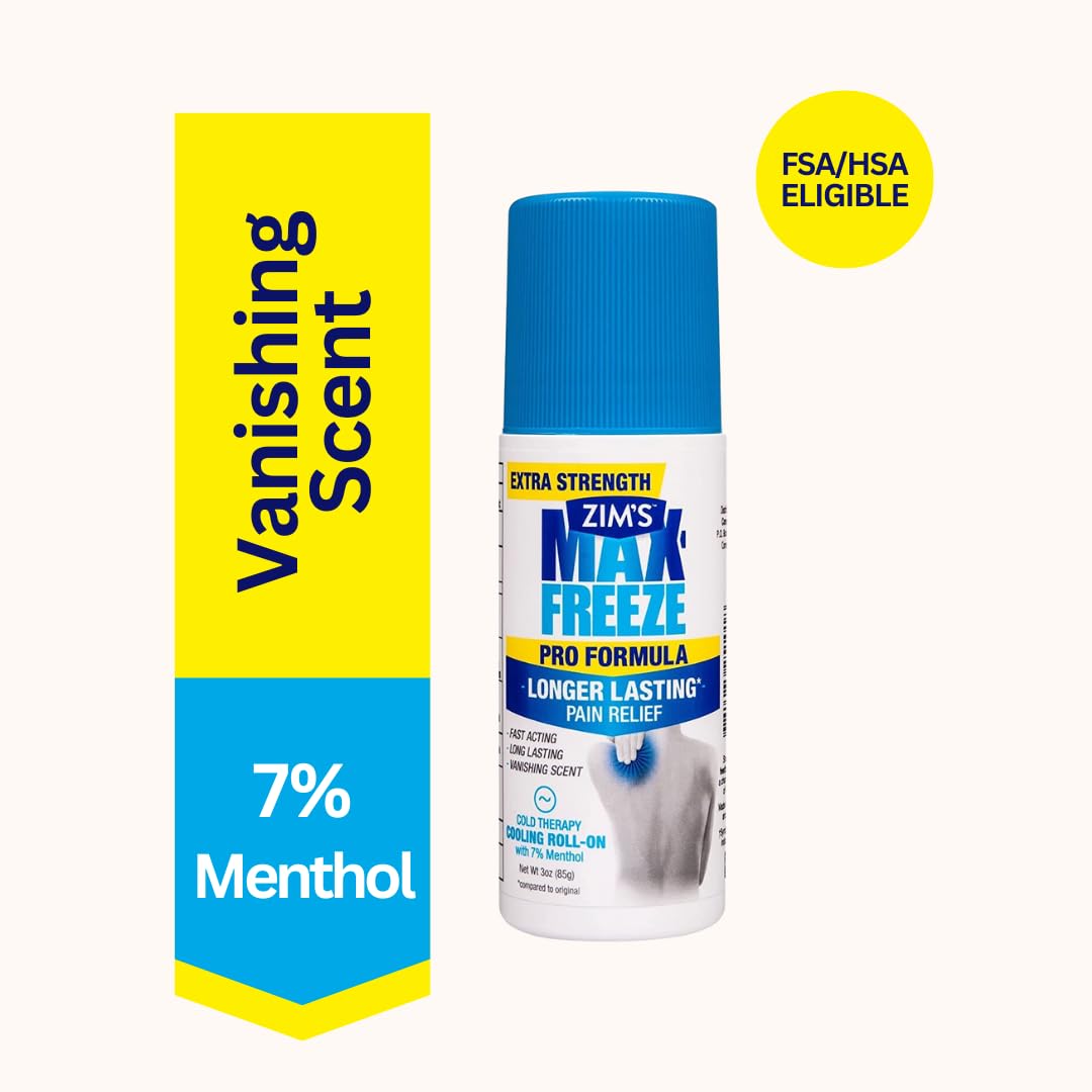 Zim's Max Freeze Pro Formula Roll-On 3 Ounce container