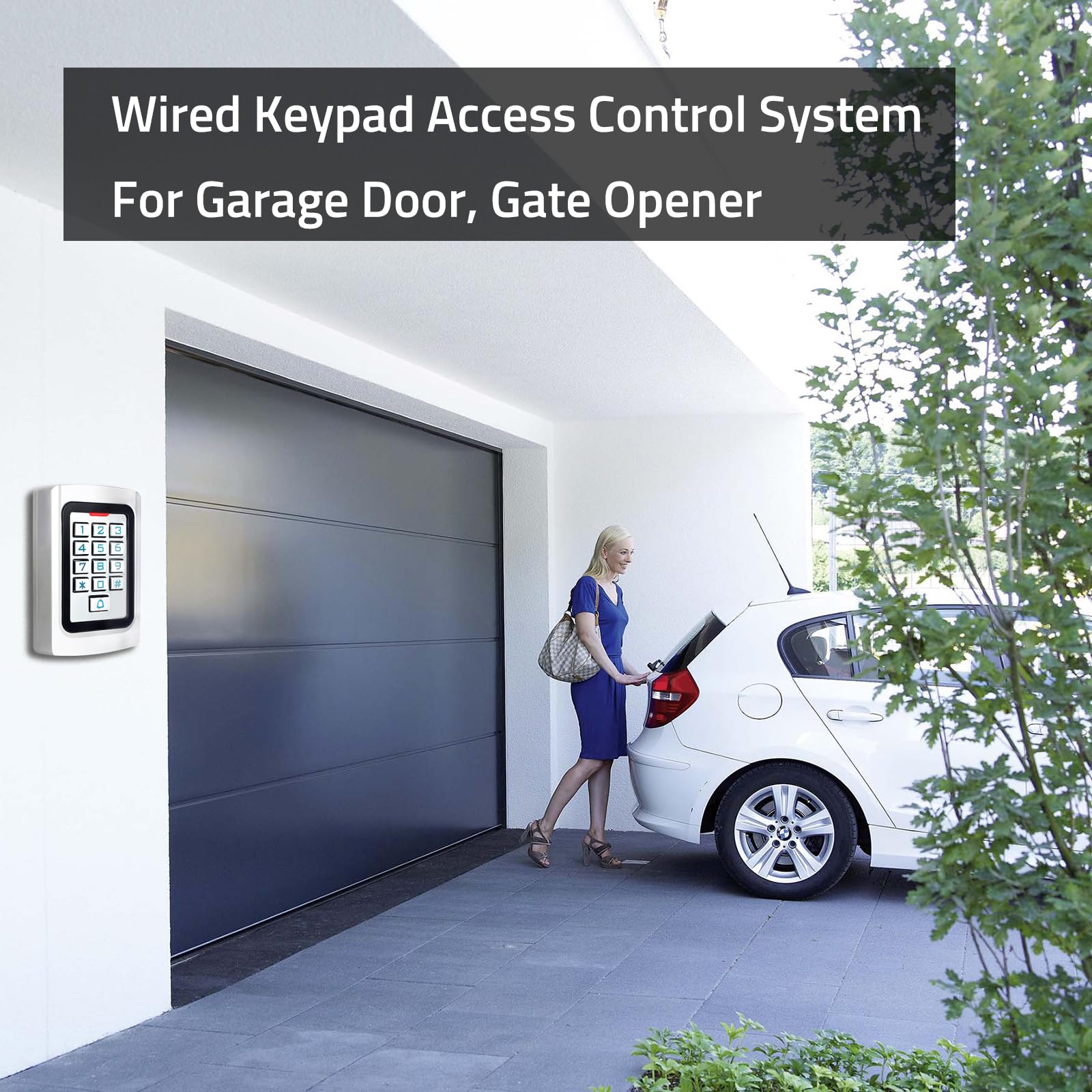 IP68 weatherproof keypad designed for outdoor installations