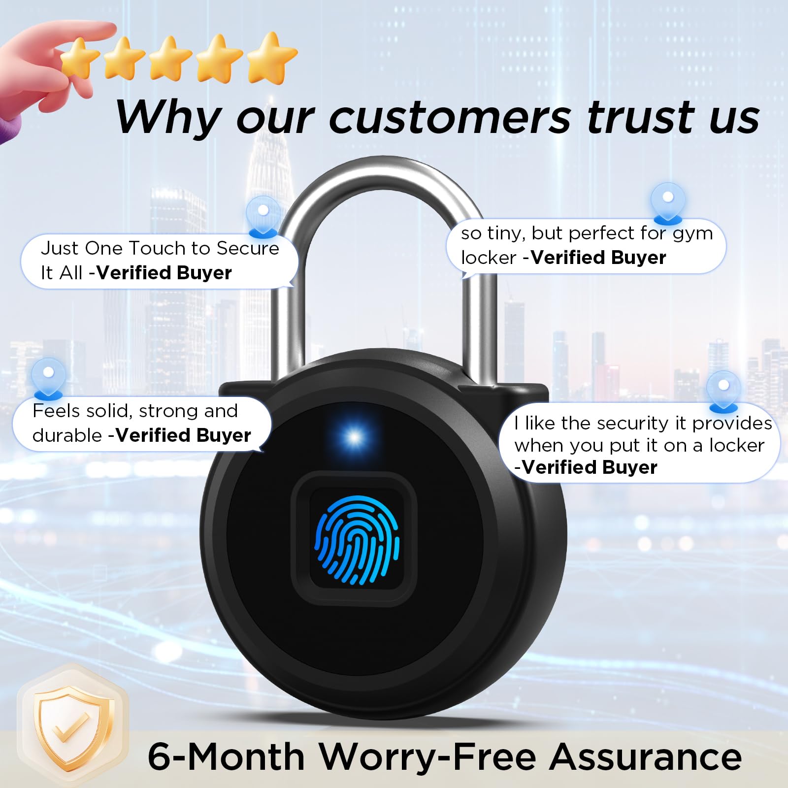 Zinc alloy and stainless steel lock construction