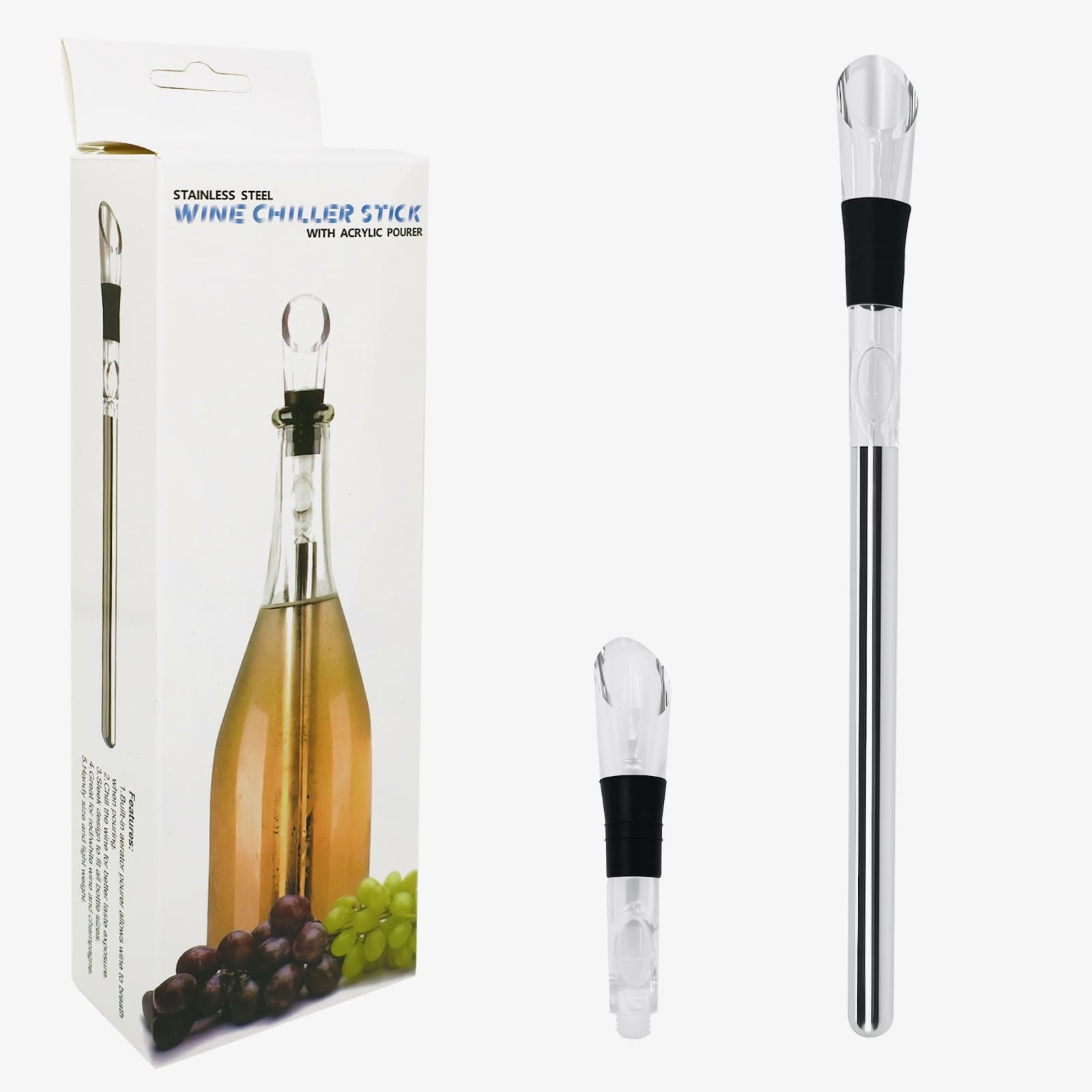 Zisekdy wine chiller stainless steel rod