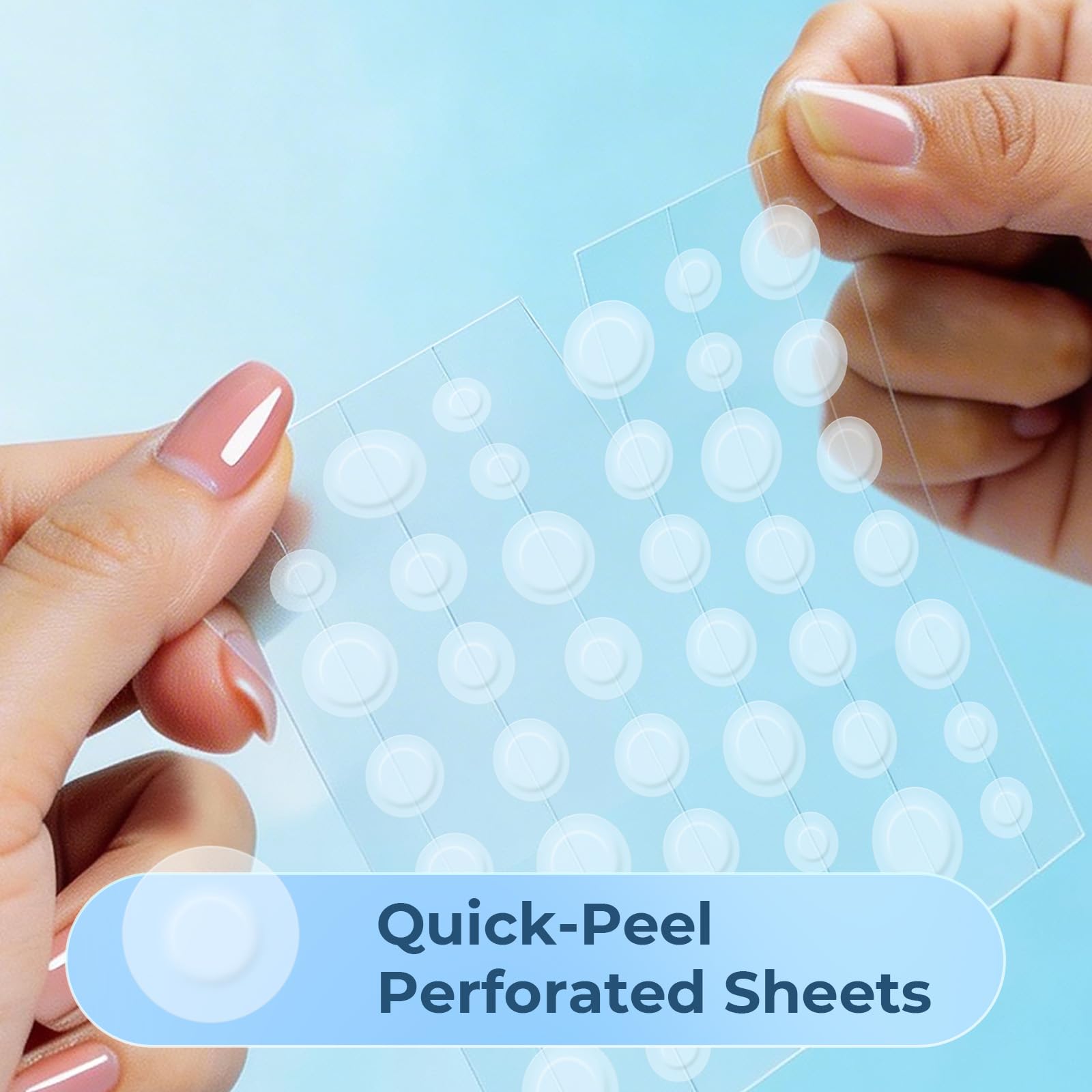 8-hour adhesion hydrocolloid patch on skin