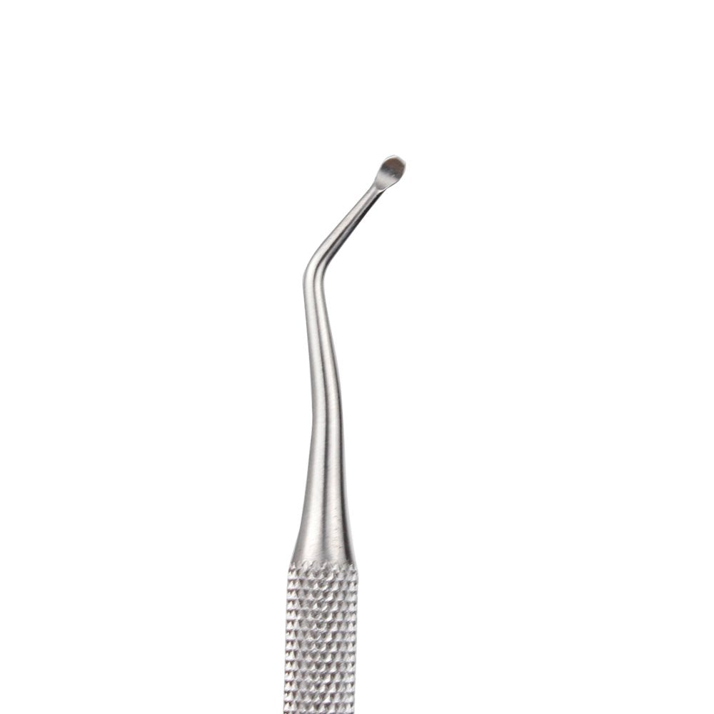 Ingrown toenail lifter and nail cleaner with double curved ends