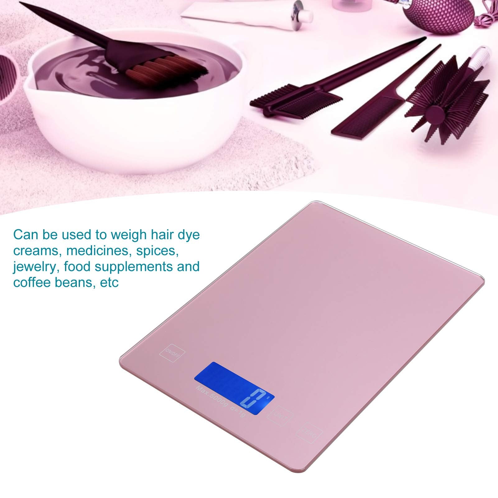 ZJchao hair dye cream scale with non slip pads