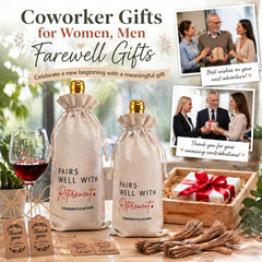Wine bag with natural jute drawstring for standard bottles